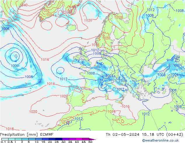 Niederschlag ECMWF Do 02.05.2024 18 UTC