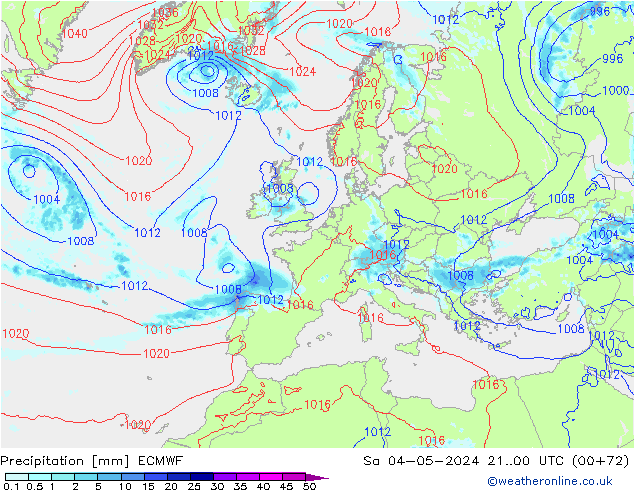 Niederschlag ECMWF Sa 04.05.2024 00 UTC