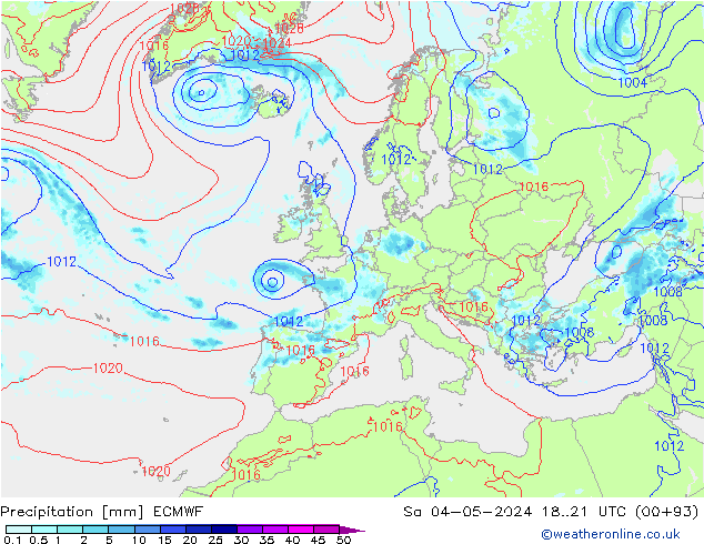 Yağış ECMWF Cts 04.05.2024 21 UTC