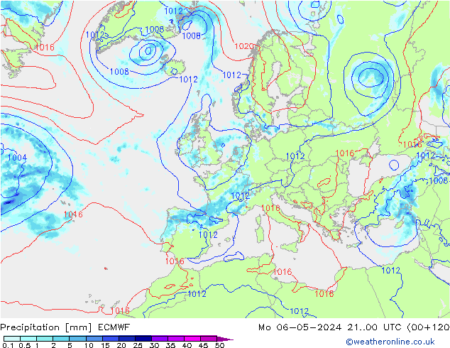 Precipitación ECMWF lun 06.05.2024 00 UTC