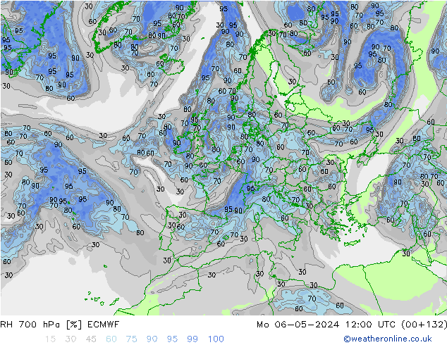 700 hPa Nispi Nem ECMWF Pzt 06.05.2024 12 UTC