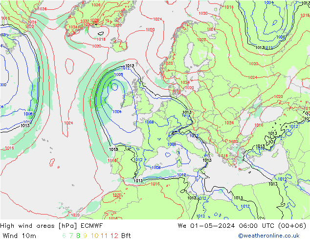 Sturmfelder ECMWF Mi 01.05.2024 06 UTC