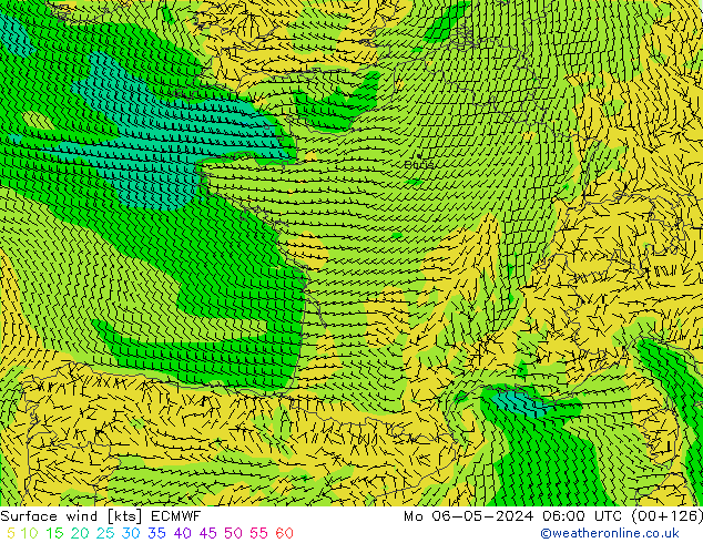  10 m ECMWF  06.05.2024 06 UTC