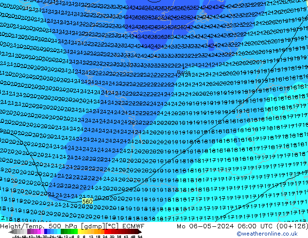 Z500/Rain (+SLP)/Z850 ECMWF ��� 06.05.2024 06 UTC