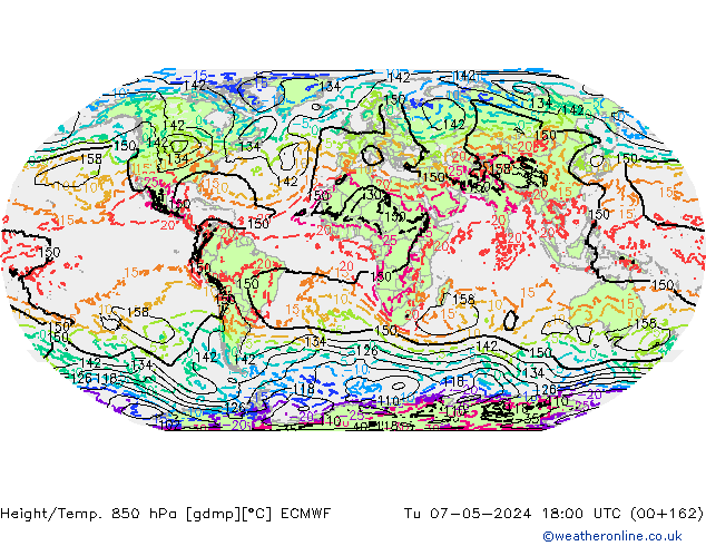 Z500/Rain (+SLP)/Z850 ECMWF Tu 07.05.2024 18 UTC