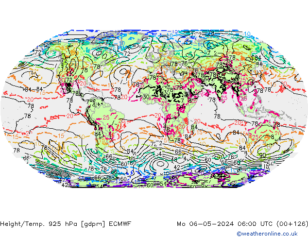 Hoogte/Temp. 925 hPa ECMWF ma 06.05.2024 06 UTC
