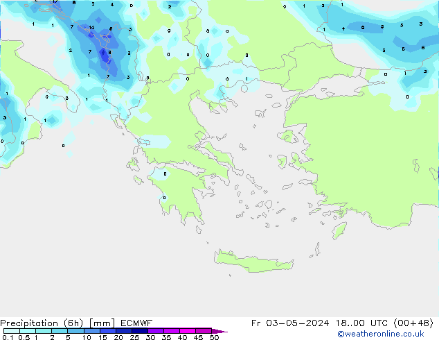 Z500/Rain (+SLP)/Z850 ECMWF Fr 03.05.2024 00 UTC