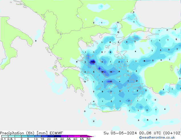 Z500/Rain (+SLP)/Z850 ECMWF nie. 05.05.2024 06 UTC