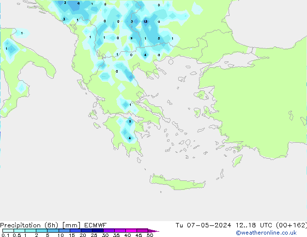 Z500/Rain (+SLP)/Z850 ECMWF Di 07.05.2024 18 UTC