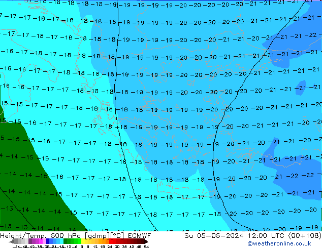 Z500/Regen(+SLP)/Z850 ECMWF zo 05.05.2024 12 UTC