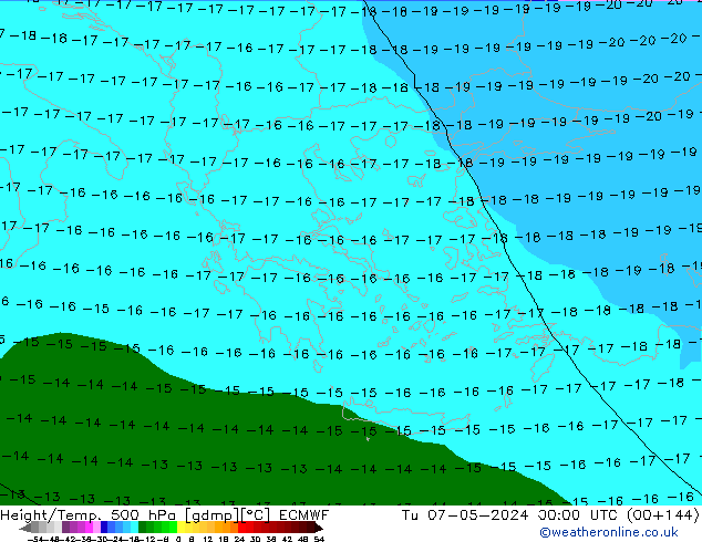 Z500/Rain (+SLP)/Z850 ECMWF Tu 07.05.2024 00 UTC