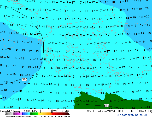 Z500/Rain (+SLP)/Z850 ECMWF mié 08.05.2024 18 UTC