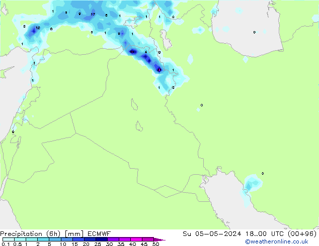 Z500/Regen(+SLP)/Z850 ECMWF zo 05.05.2024 00 UTC