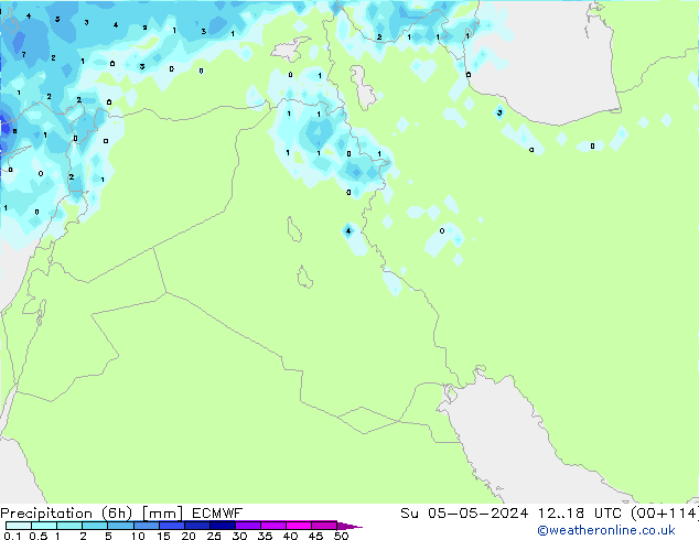 Z500/Rain (+SLP)/Z850 ECMWF Вс 05.05.2024 18 UTC