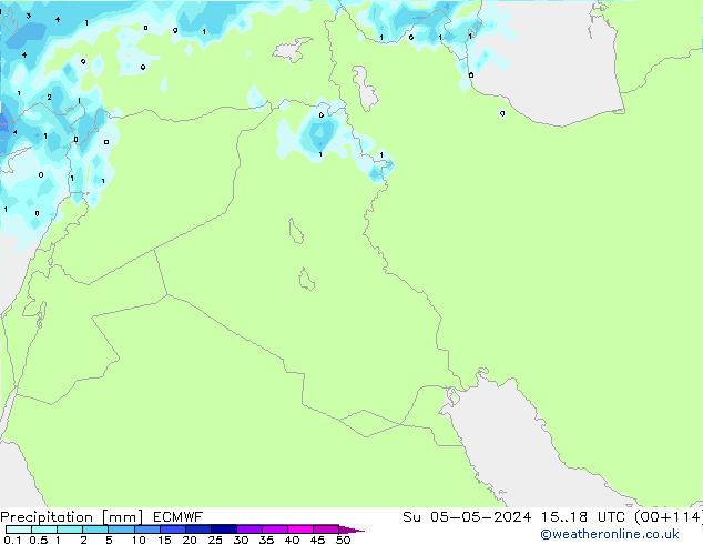 Précipitation ECMWF dim 05.05.2024 18 UTC