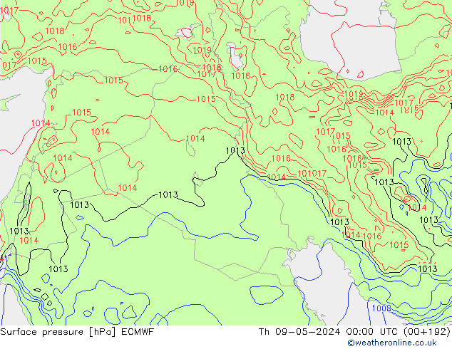 Bodendruck ECMWF Do 09.05.2024 00 UTC