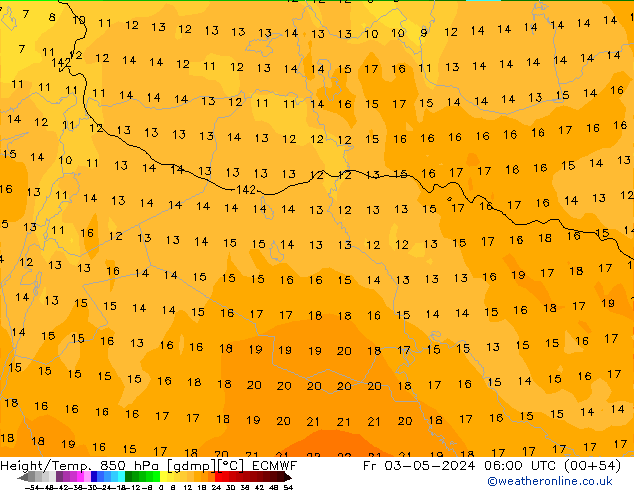 Z500/Rain (+SLP)/Z850 ECMWF ven 03.05.2024 06 UTC