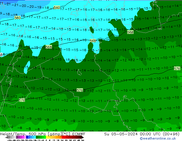 Z500/Regen(+SLP)/Z850 ECMWF zo 05.05.2024 00 UTC