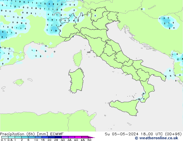 Z500/Rain (+SLP)/Z850 ECMWF Ne 05.05.2024 00 UTC