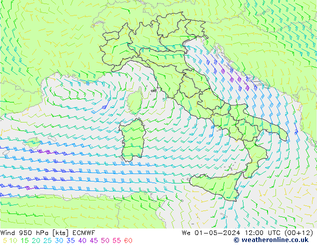  950 hPa ECMWF  01.05.2024 12 UTC