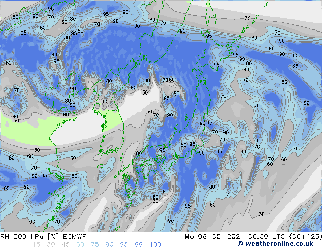 RV 300 hPa ECMWF ma 06.05.2024 06 UTC