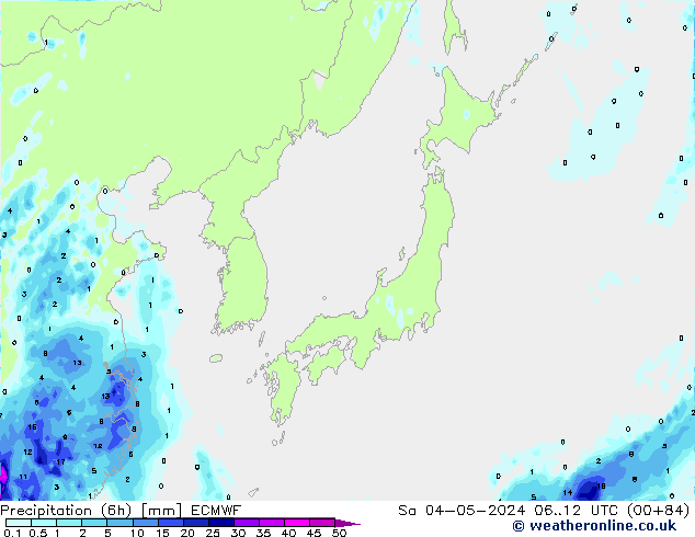 Z500/Rain (+SLP)/Z850 ECMWF so. 04.05.2024 12 UTC