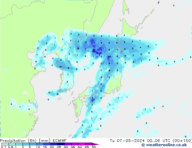 Z500/Rain (+SLP)/Z850 ECMWF Tu 07.05.2024 06 UTC