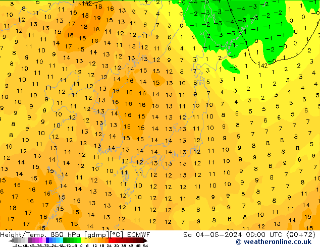 Z500/Rain (+SLP)/Z850 ECMWF Sa 04.05.2024 00 UTC