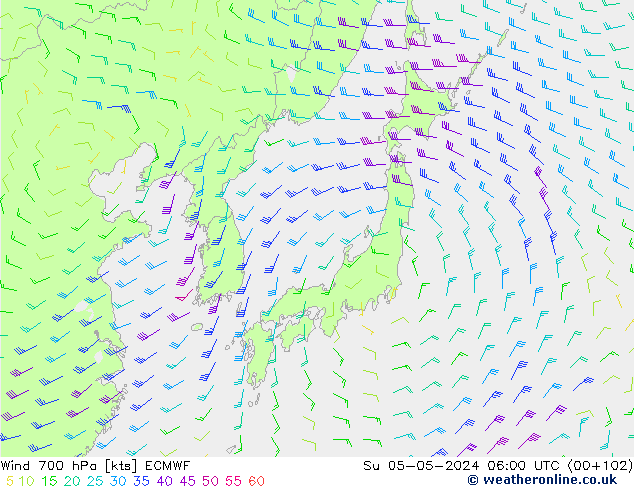  700 hPa ECMWF  05.05.2024 06 UTC