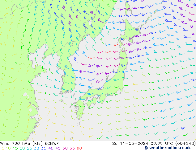  700 hPa ECMWF  11.05.2024 00 UTC