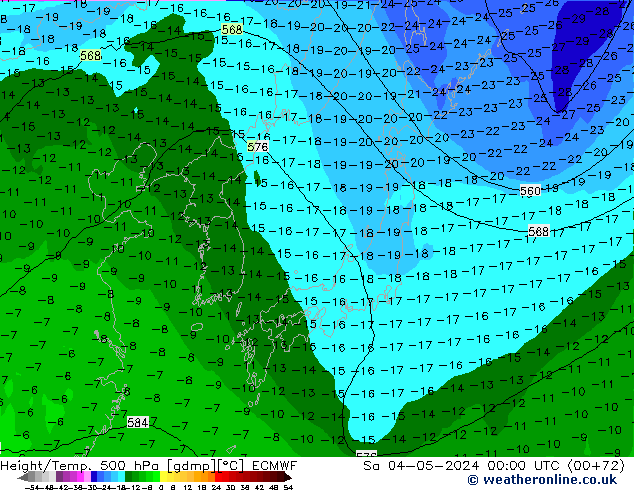 Z500/Rain (+SLP)/Z850 ECMWF Sa 04.05.2024 00 UTC