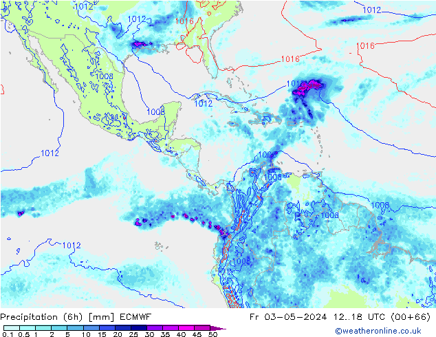 Z500/Yağmur (+YB)/Z850 ECMWF Cu 03.05.2024 18 UTC