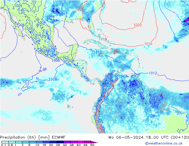 Z500/Rain (+SLP)/Z850 ECMWF Mo 06.05.2024 00 UTC