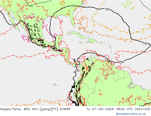 Z500/Rain (+SLP)/Z850 ECMWF mar 07.05.2024 18 UTC