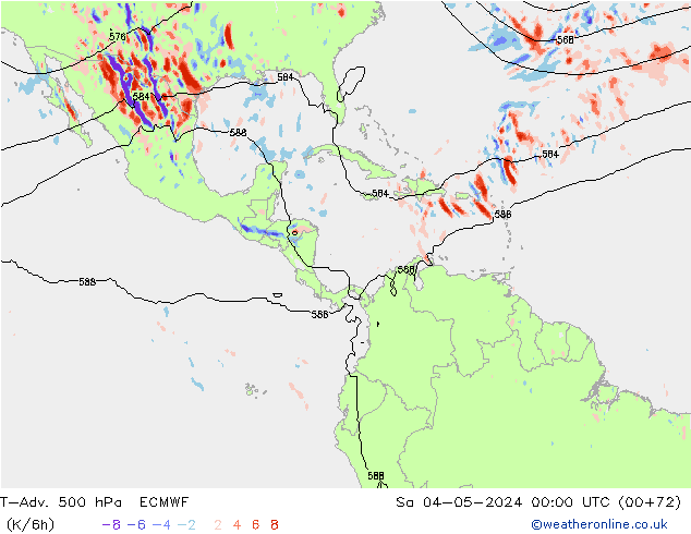 T-Adv. 500 hPa ECMWF Sáb 04.05.2024 00 UTC