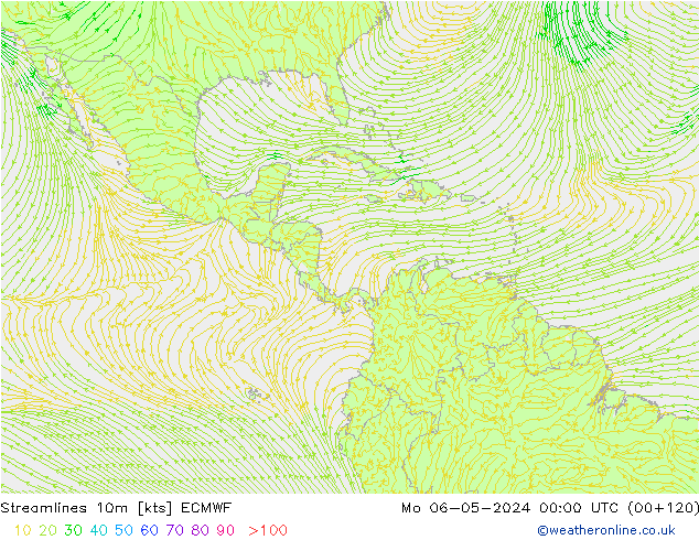 Stroomlijn 10m ECMWF ma 06.05.2024 00 UTC