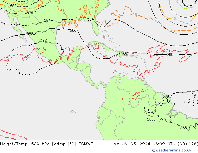 Z500/Rain (+SLP)/Z850 ECMWF Po 06.05.2024 06 UTC