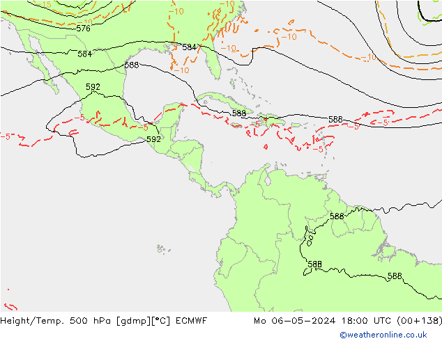 Z500/Rain (+SLP)/Z850 ECMWF Seg 06.05.2024 18 UTC