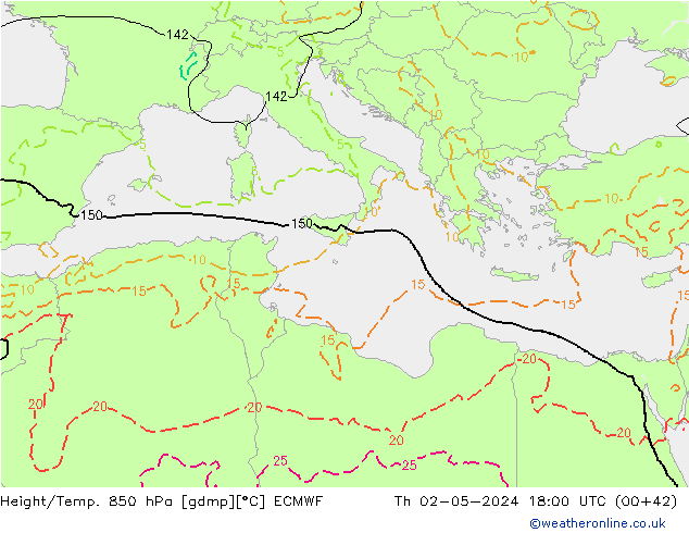 Z500/Regen(+SLP)/Z850 ECMWF do 02.05.2024 18 UTC