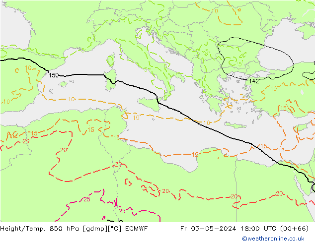 Z500/Rain (+SLP)/Z850 ECMWF Pá 03.05.2024 18 UTC