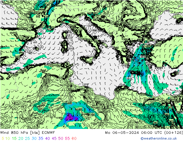  850 hPa ECMWF  06.05.2024 06 UTC