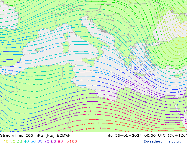  200 hPa ECMWF  06.05.2024 00 UTC