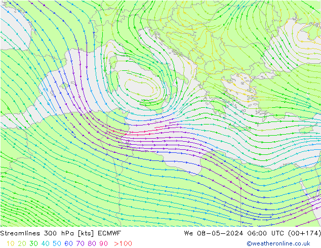  300 hPa ECMWF  08.05.2024 06 UTC