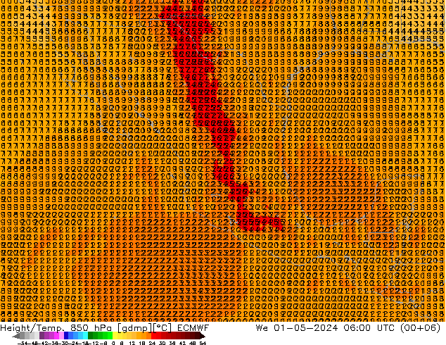 Z500/Rain (+SLP)/Z850 ECMWF mié 01.05.2024 06 UTC