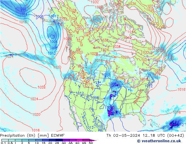 Z500/Rain (+SLP)/Z850 ECMWF Th 02.05.2024 18 UTC