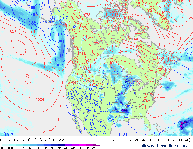 Z500/Rain (+SLP)/Z850 ECMWF Pá 03.05.2024 06 UTC