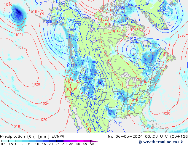 Prec 6h/Wind 10m/950 ECMWF Mo 06.05.2024 06 UTC