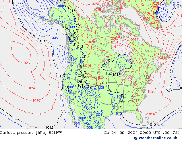 Yer basıncı ECMWF Cts 04.05.2024 00 UTC