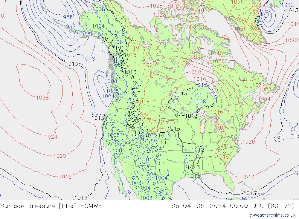 Yer basıncı ECMWF Cts 04.05.2024 00 UTC