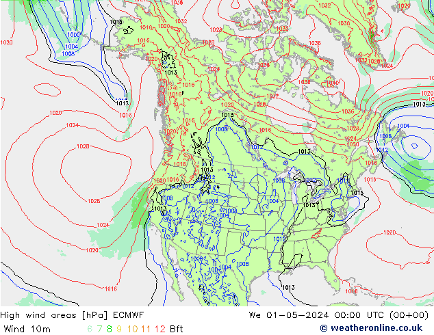 High wind areas ECMWF St 01.05.2024 00 UTC